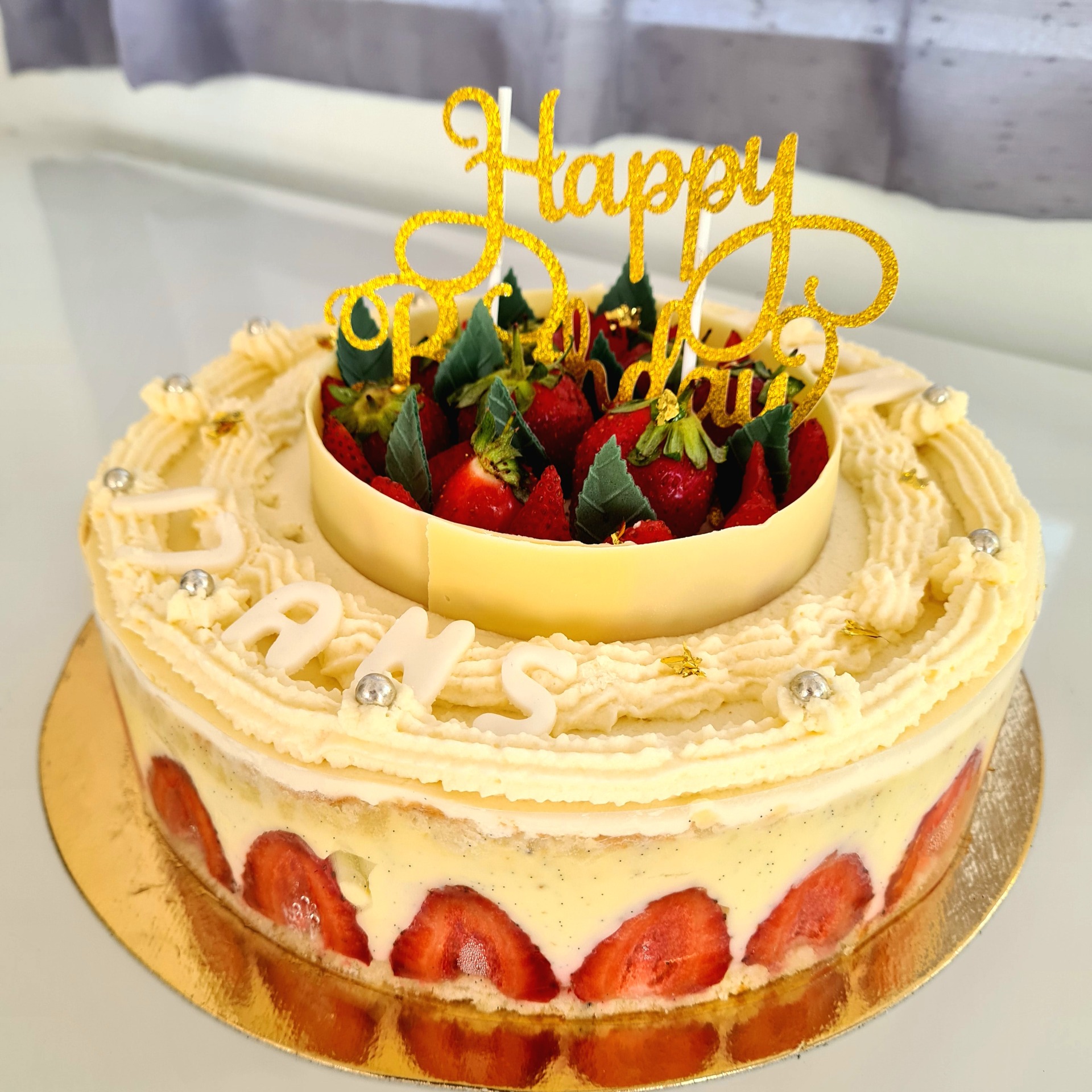 Fraisier crème diplomate